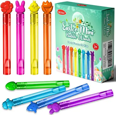Easter Mini Bubble Wands Assortment 8 Styles Easter Bubble Party Favors For Kids • $22.49