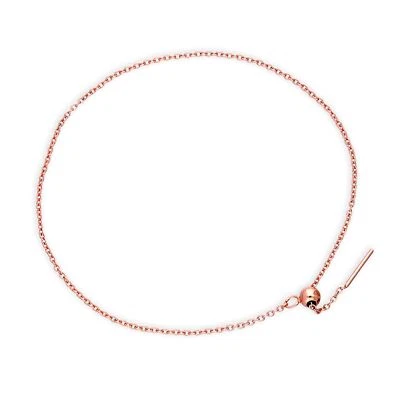 Rose Gold Plated Sterling Silver 7 Inch Belcher Bracelet W Slider Clasp • £10.35