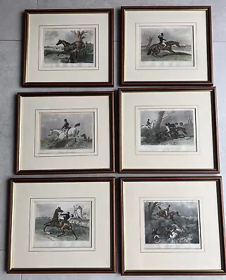 Set Of 6 Vintage Horse Riding & Hunting Prints Engravings By J F Herring Sen • $61.66