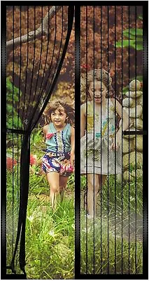 Magnetic Fly Screen Door Heavy Duty Bug Mesh Curtain With Powerful MagnetsKee • £15.89