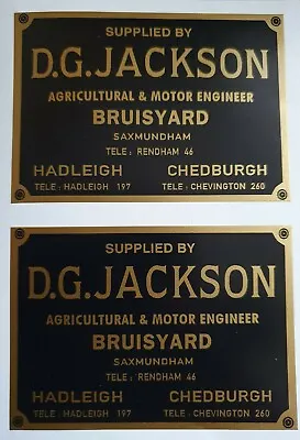 David Brown Tractor D.g Jackson Supplied By Decal (pair) • £12