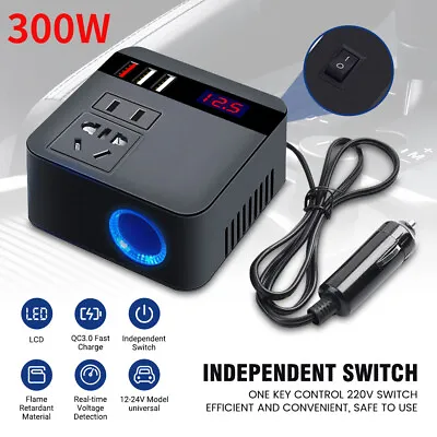 Car Power Inverter DC 12V/24V To AC 110V 220V Converter Adapter Charger Outlet • $19.99