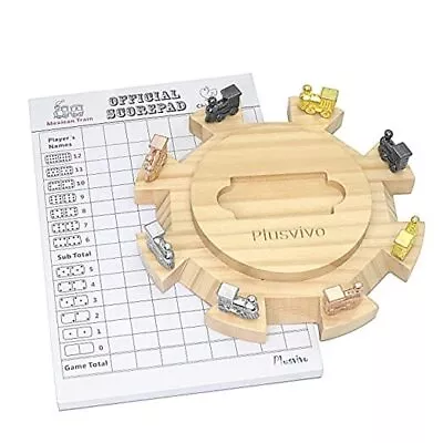  Mexican Train Dominoes Accessory Set-Including A Wooden Dominoes Hub  • $30.37