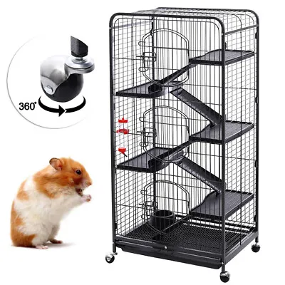 £139.95 • Buy Metal 6 Levels Tall Rat Ferret Chinchilla Squirrel Cage Rodent Hutch Exercise UK