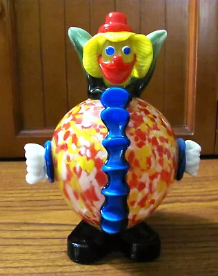 Italian Murano Art Glass Clown Figurine • $35