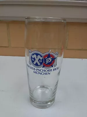 Vtg Hacker-Pschorr Brau Munchen 0.5L Pilsner Beer Glass! • $12.75