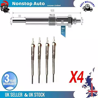 £15.99 • Buy 4X Glow Plugs For HONDA Accord VII VIII Civic VIII IX CR-V II III IV FR-V 
