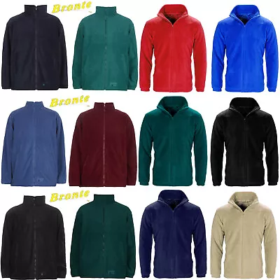 Mens Women Ladies Unisex Polar Polo Fleece Jacket Anti Pill Micro Work Coat Top • £14.99