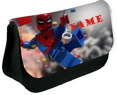 £8.49 • Buy LEGO SPIDERMAN #2  Personalised Pencil Case, Make Up Bag, School Any Name