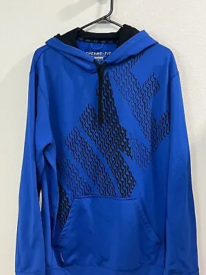 Nike Men L Therma-Fit Blue Hoodie Pullover • $8