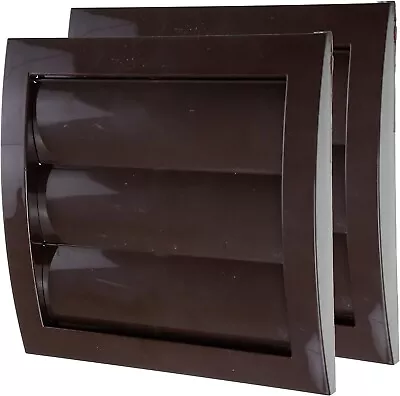 Vent Systems 4'' Inch Brown Air Vent Cover Pack Of 2 Dryer Vents And Bathroom • $14.99