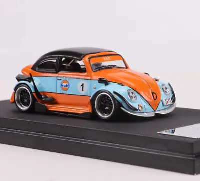 ZD HKM 1:64 RWB Gulf Beetle VW Convertible #1 Sports Model Diecast Metal Car BN • $35.99