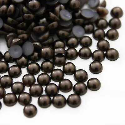 £1.69 • Buy 1000 High Quality Flat Back Half Round Pearls Nail Art Craft Face Embellishment