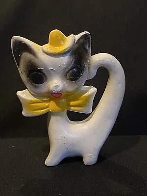 VINTAGE FAIRGROUND PLASTER CAT POSSIBLY 1940 /50S A Rare Find & Very Kitsch • £15