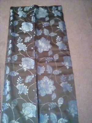 £15 • Buy DUNELM MILL LUXURY LINED READY MADE CURTAINS  HATHAWAY CHOCOLATE  46  X 54  NEW
