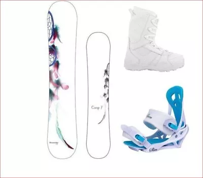 New Camp Seven Dreamcatcher  Women's Snowboard Boots  And Bindings Package • $359.95