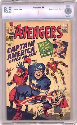 Avengers Golden Record Reprint #4 Comic Only Variant CBCS 8.5 1966 • $725