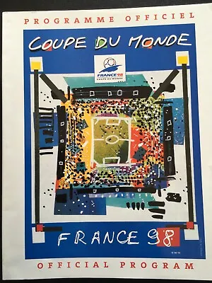 £4.95 • Buy France 1998 Official World Cup Tournament Programme  Mint