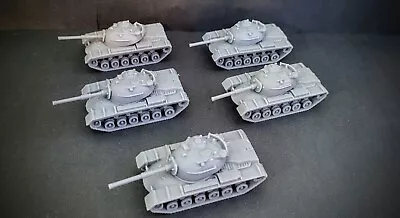 N Scale U.S. M48 Patton Tank MBT Platoon X5 Vietnam Lot Resin • $25