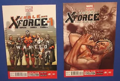 Marvel Cable X-Force #1 2 Comic Book 2008 Colossus Domino X-Men Now Set Lot • $8.49