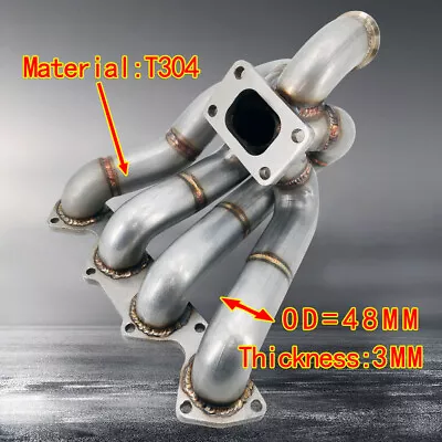 T3 Top Mounted Equal Length Turbo Manifold For Civic CR-V B18A B18B B20 Integra • $272.62