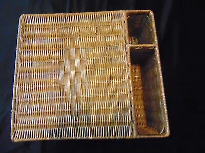 Wicker Rattan Brown Serving Lap Bed Table For Child – Vintage - EUC • $23.95