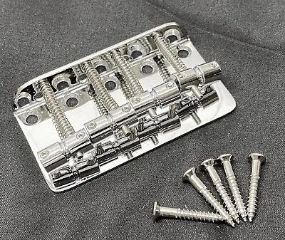 Genuine Fender Squier P BASS BRIDGE 4-Section Chrome Precision Assembly PJ BASS • $16.99