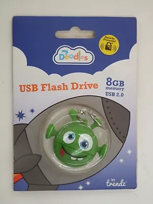 £6.99 • Buy My Doodles ALIEN 8 GB USB Children's Character Flash Drive Memory Stick Keyring