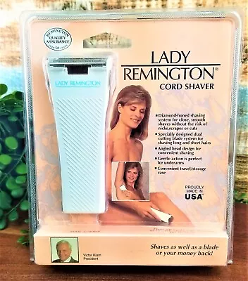 Vintage LADY REMINGTON Corded Shaver WER 3700BP Diamond Honed Shave RARE NOS HTF • $114.98