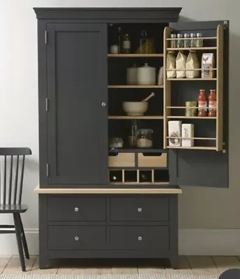 Cotswold Charcoal Grey Double Kitchen Larder Pantry Cupboard • £899