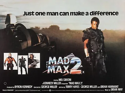 MAD MAX 2 THE ROAD WARRIOR 1981 UK Quad Poster Print 30x40  Mel Gibson FREE P&P • £24.99