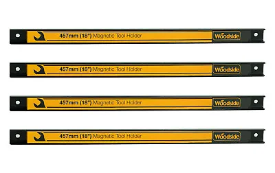 Woodside Magnetic Garage Wall Tool Holder Strip 18”/46cm (pack Of 4) • £9.99