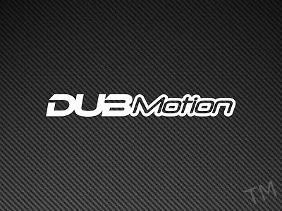 DubMotion Car Sticker Decal Fits VW Golf Polo Jetta GTI Passat VR6 Dub Motion • $2.80