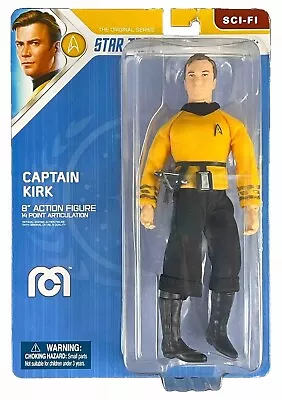 Mego Star Trek Captain Kirk With Yellow Shirt 8” Action Figure / New & Sealed • $24.95