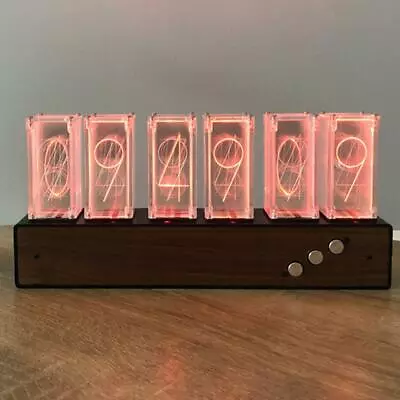 £70.91 • Buy Retro Nixie Clock Inspired Modern Digital Gixie Clock 6-Digit LED Shelf Bedroom