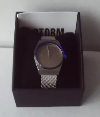 STORM Watch Mini Cirero Silver Gents/Unisex NEW UNWORN With TAGS BOXED • £75