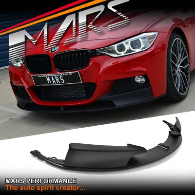 Matt BLK Performance Style Front Bumper Bar Lip For BMW 3 Series F30 F31 M Sport • $269.99