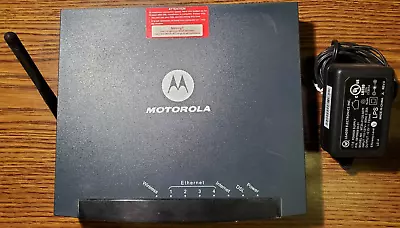 Wi-Fi Router Motorola DSL Motorola Wireless Router DSL Modem 802.11b/g 4-Port. • $15.99
