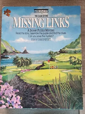 THE CASE OF THE MISSING LINKS JIGSAW PUZZLE MYSTERY 500 Piece Golf Clues Fun • $7.16