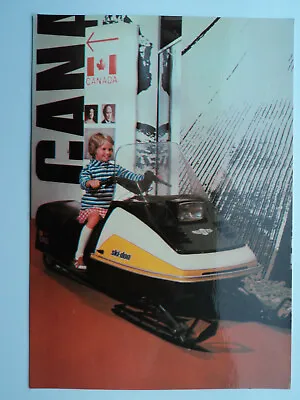 Commonwealth Institute Large Old Colour PC Canadian Exhibition Skidoo. Unposted • £1