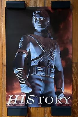 RARE Michael Jackson HIStory Album 1995 Original Promotional Poster 24  X 36  • $50
