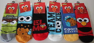 Sesame Street Ankle High Socks - Elmo - Cookie Monster Oscar NWT 9-11 - YOU PICK • $4.99