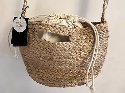 New With Tags Zara Straw Raffia Bag Long Strap • £12