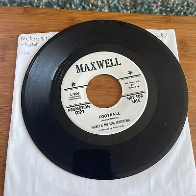 MICKEY & SOUL GENERATION 7  Football / Joint Session 45 Maxwell Promo Funk A1284 • $21.25