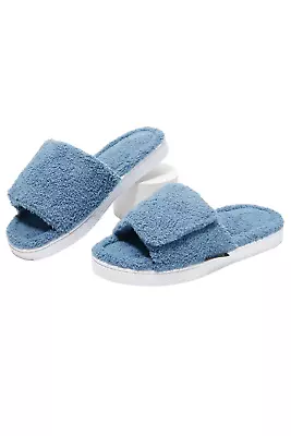 MUK LUKS Toweling Terry Classic Slide Slippers Navy • $14.99