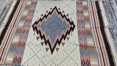$798 • Buy Traditional Zapotec Heavy Wool Rug, Genuine, From Oaxaca, Mexico