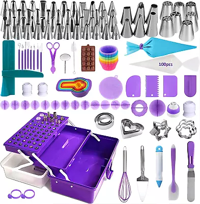 £50.37 • Buy Boyun Cake Decorating Supplies Kit Baking Cookie, Piping Bags & Tips Set With -