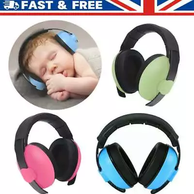 Child Kids Baby Ear Defenders Noise Reduction Earmuffs Hearing Protector Headset • £8.45