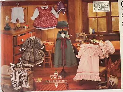 Vogue Craft Sew Pattern Early American 18  Doll Clothes Linda Carr - Uncut • $4.99