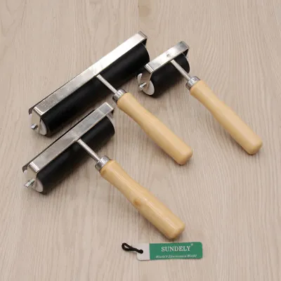 2 /4 /6  Heavy Duty Hard Rubber Roller Printing Inks Lino Brayer Art Craft Tool • £8.62